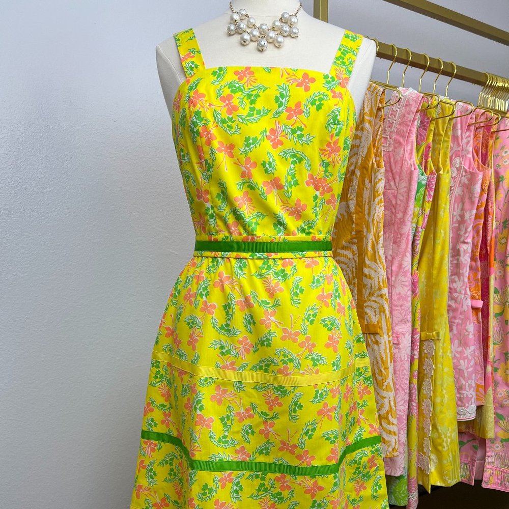 Vintage "The Lilly" Lilly Pulitzer Sundress with Belt Vintage Size 14